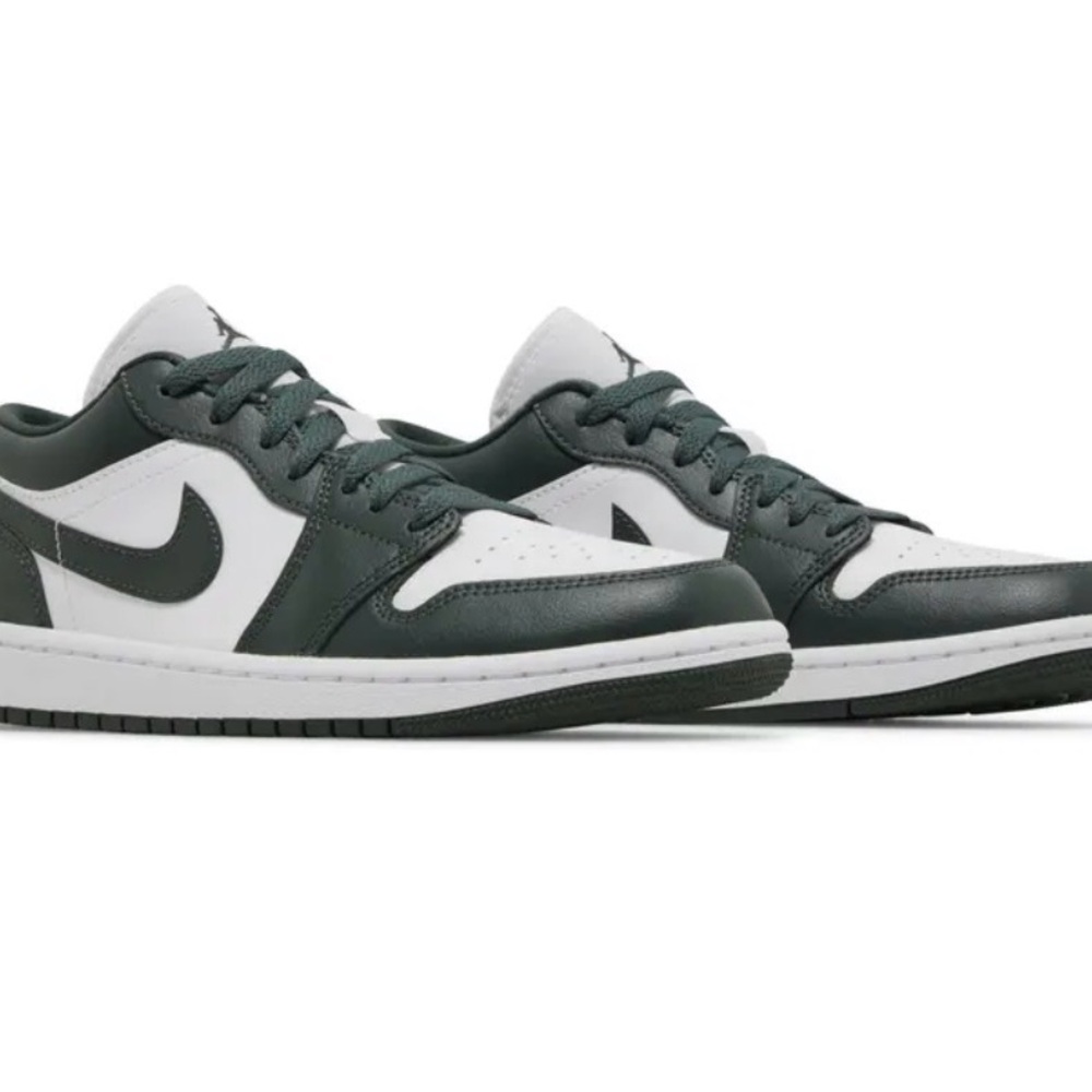 NIB Nike Low Air Jordan Galactic Jade Sneakers - Green and White